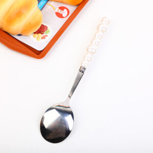 Pearl ceramic handle spoon-BZJ-TC03 - Image 1
