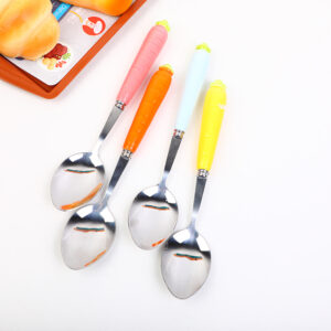 Radish ceramic handle spoon-BZJ-TC04 - Image 1