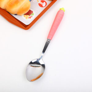 Radish ceramic handle spoon-BZJ-TC04 - Image 2