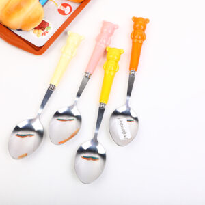Cheese ceramic handle spoon-BZJ-TC10 - Image 1