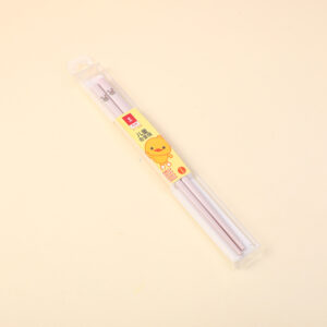 Auspicious jade rabbit children's alloy chopsticks-D2874 - Image 1