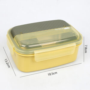 Simple compartment square lunch box-5869 - Image 2