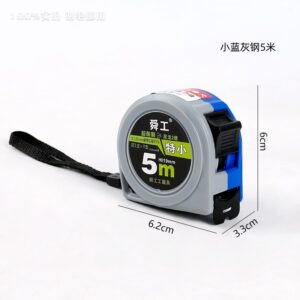 Small Blue Gray Steel 5 Meter Tape Measure 12/box - Image 2