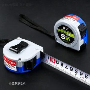 Small Blue Gray Steel 5 Meter Tape Measure 12/box - Image 3