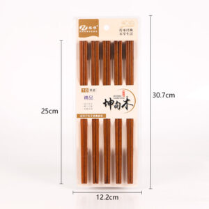 6645 Kundian Wooden Chopsticks w/Inner Box 25 - Image 3