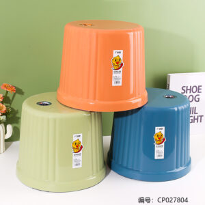 A044 Frosted Stripe Round Stool - Image 1