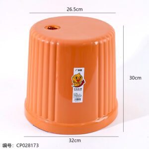 A045 Frosted Striped Round Stool - Image 3