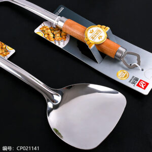A5265 Original Wooden Handle Stir-Fry Spatula/20 - Image 2