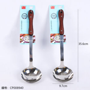 Beech wooden handle porridge ladle-5049 - Image 3