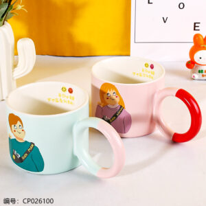563 Cartoon Character Ceramic Mug - Image 2