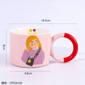 563 Cartoon Character Ceramic Mug - Image 3