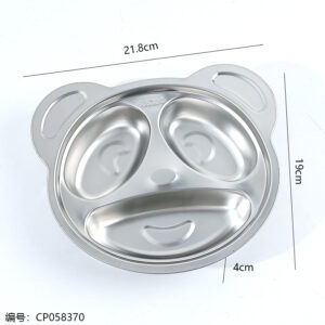 Stainless steel panda plate - Image 3