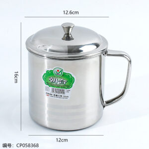 12cm Stainless Steel Mug - Image 3