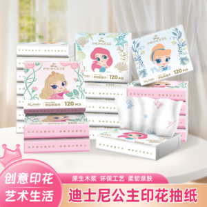 Encounter princess printed tissue-120 sheets - Image 1