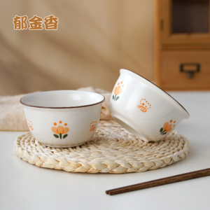 4.5-inch Tulip Ceramic Bowl-2 - Image 1