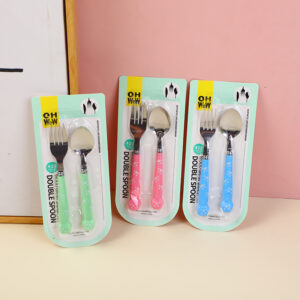 Small cat claw fork and spoon set - Image 1
