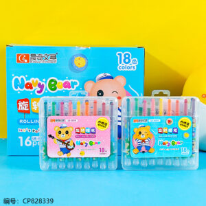 8014-18Color Rotary Crayon 1*16 - Image 1