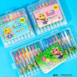 8014-18Color Rotary Crayon 1*16 - Image 2
