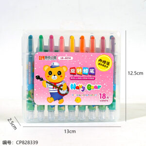 8014-18Color Rotary Crayon 1*16 - Image 3