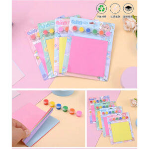 40 Pages Folding Paper Set and 6 Colors Paint JHN-1125 - Image 1