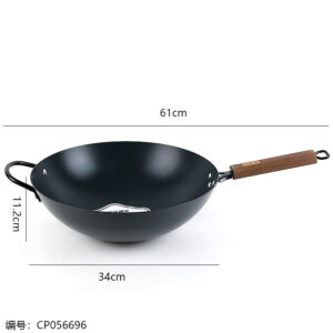 Abbotfi 34 Composite Nitride Frying Wok with Ears - Image 3