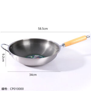KitchenAid 34cm Single-Side Honeycomb Wok - Image 3