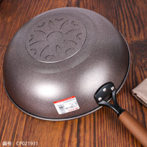 Abbofi 34 Wood and Stone Wok with Ears - Image 2