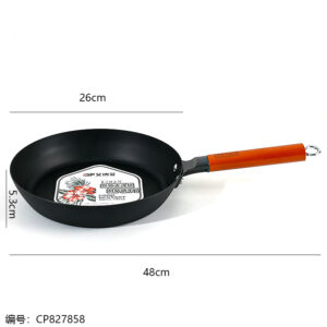 26cm Abbofi Threaded Stainless Steel Wok - Image 3