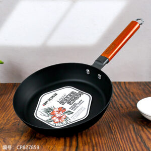 24cm Abbofi  Threaded Stainless Steel Wok - Image 1