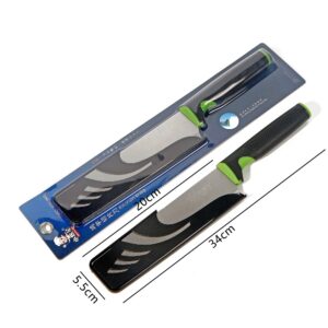 394 Little Cooking Star Black Handle 8-inch Long Slicing Knife 1*24 - Image 2