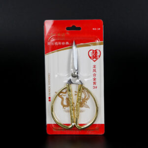 No.3 Dragon & Phoenix Gold Scissors/Inner Box 12 - Image 1