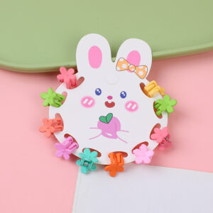 Frosted Macaron Children's Claw Clips 10pcs-5 - Image 1