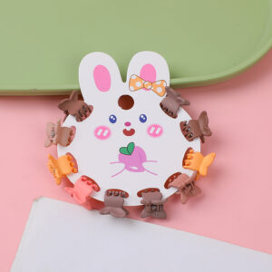 Frosted Milk Tea Claw Clips 10pcs-1 - Image 1