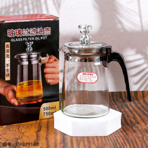 271 Glass Filtered Conical Oil Pot 500ml - Image 1