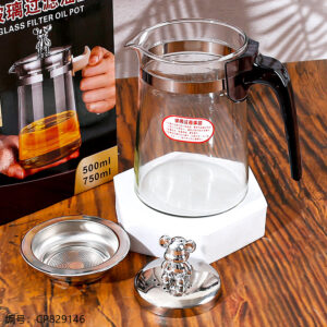 271 Glass Filtered Conical Oil Pot 500ml - Image 2