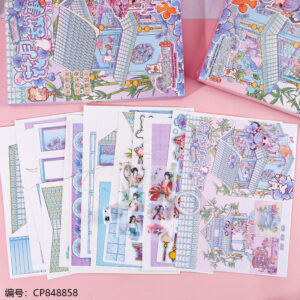 821-05 Cloud Bamboo Pavilion Ancient Style Dress Up House - Image 2