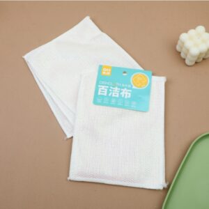 Crystal silk + wood fiber scouring pad 3pcs-18*23cm - Image 1