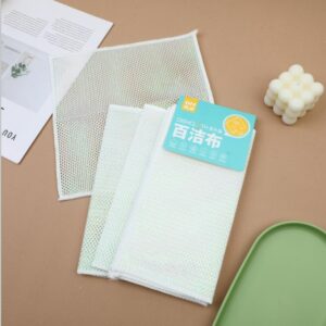 Colorful silk double-layer scouring pad 3pcs-25*25cm - Image 1