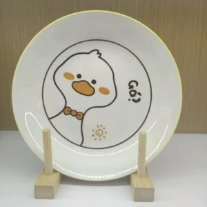 7-inch Yellow Duck Ceramic Plate - Image 1