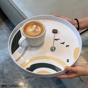 2237-Round Medium Tray with Straight Edge - Image 4