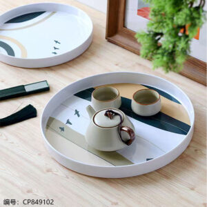 2237-Round Medium Tray with Straight Edge - Image 5