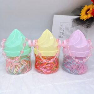 Handheld Ice Cream Hair Ties (Colorful) - Image 1