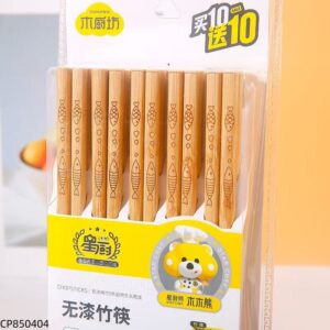 7350 Muchufang unpainted bamboo chopsticks 20-pair set - Image 2