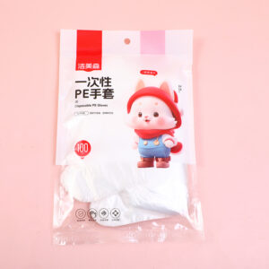 Cartoon disposable PE gloves 100pcs-0545 - Image 1