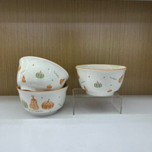 5.2-inch Pumpkin Planet Ceramic Bowl - Image 1