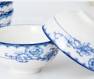 5-inch Orchid European Ceramic Bowl - Image 1