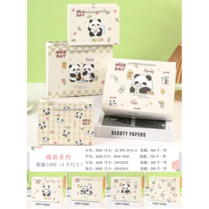 Panda Series Horizontal Gift Bag Medium -3329 - Image 1