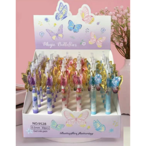 Butterfly Creative Neutral Pen Black-9528 - Image 1