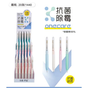 Antibacterial and No mould 0.5 Crystal Blue Neutral Pen -YX1040-72 (with display rack) - Image 1