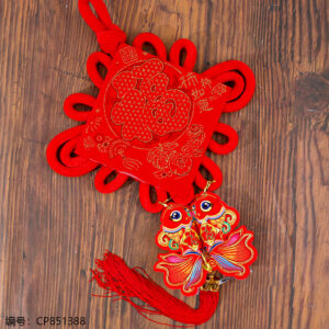 Chinese knot20 # "Flowering Wealth" pendant 1*2 - Image 2